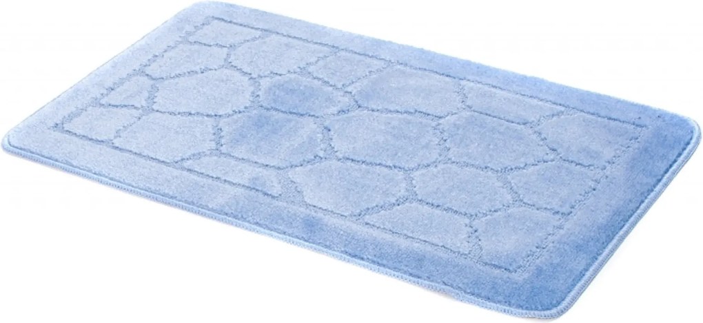 Stylowy niebieski chodniczek do łazienki N7-S09