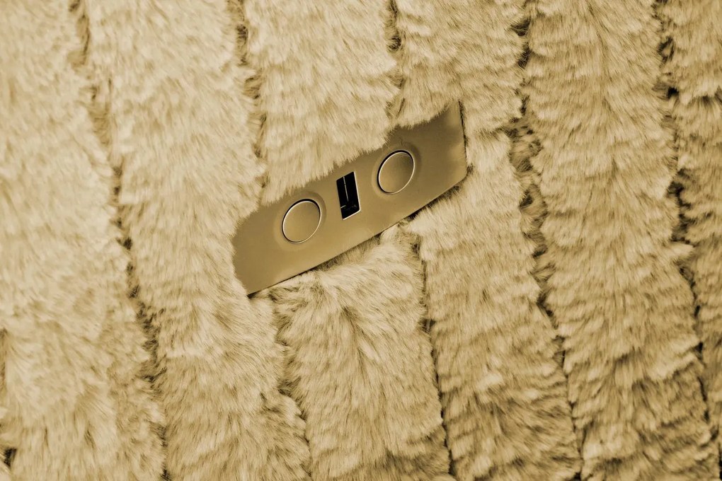 Musztardowy rozkładany fotel wypoczynkowy R5-D09