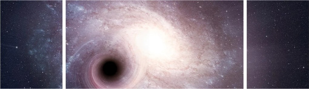 Obraz - Galaktyki spiralne (170x50 cm)