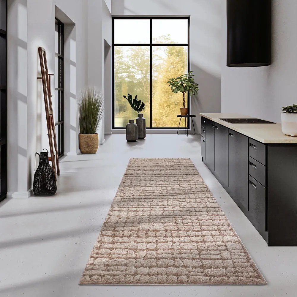 Beżowy chodnik 80x240 cm Artistique Beige – Elle Decoration