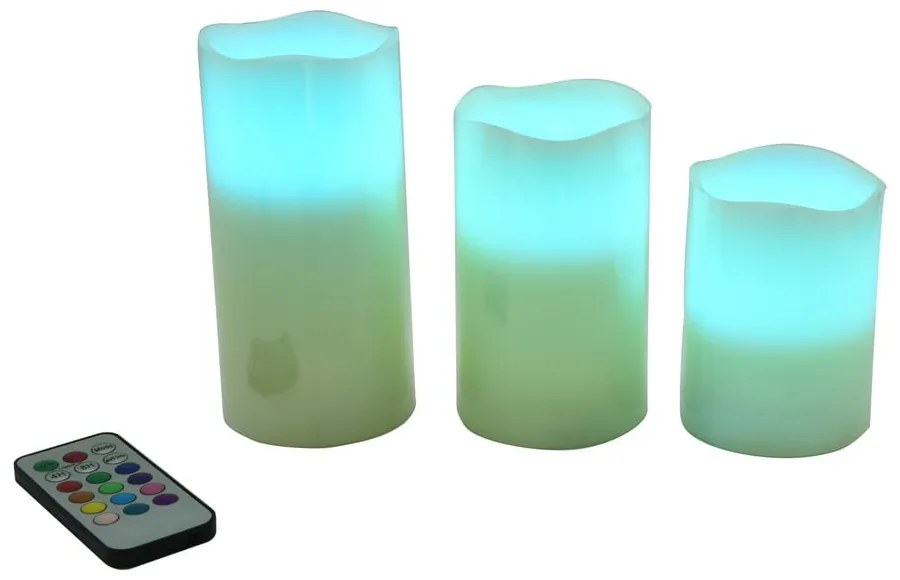 Świeczki LED zestaw 3 szt. (wysokość 10 cm) – Hilight