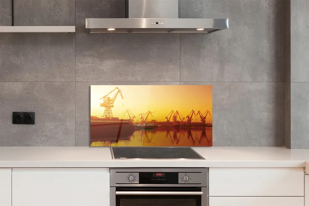 Panel nad Blat Kuchenny Wschód Słońca nad Gdańską Stocznią