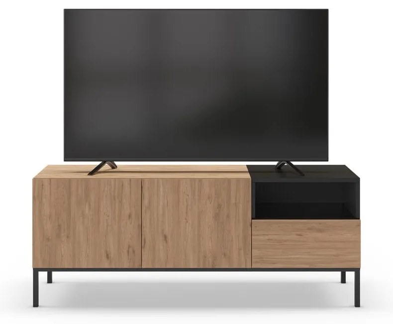Szafka pod TV w naturalnym kolorze 140x55 cm Cailin – Marckeric