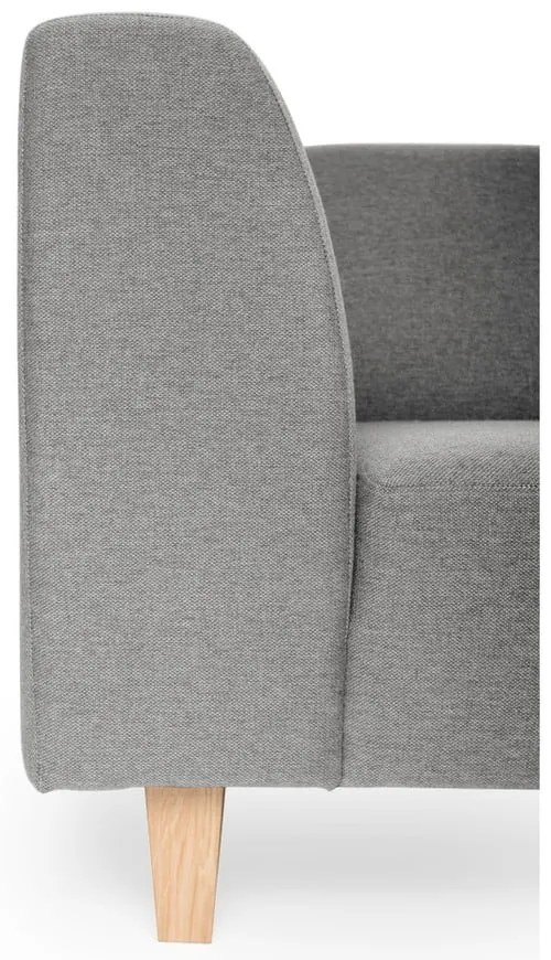 Szara sofa Scandic Diva, 216 cm