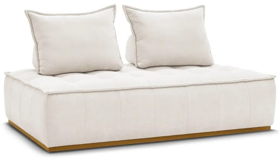 Biała sofa z tkaniny szenilowej 175 cm Elisa – Bobochic Paris