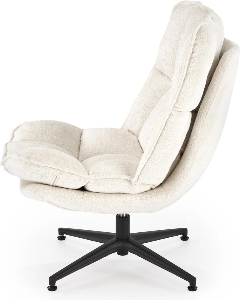 Kremowy fotel wypoczynkowy Fofana Halmar