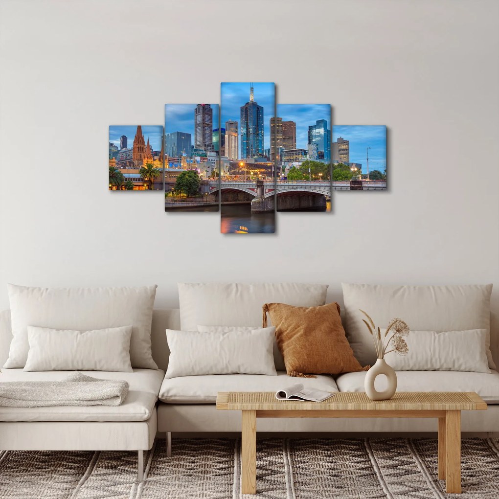 Obraz miasta Melbourne (125x70 cm)