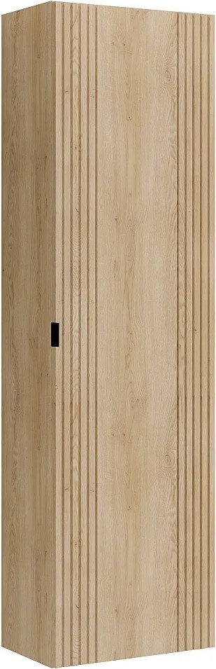 Wisząca kolumna łazienkowa - Kolor jasny naturalny - W140 cm - FILOR