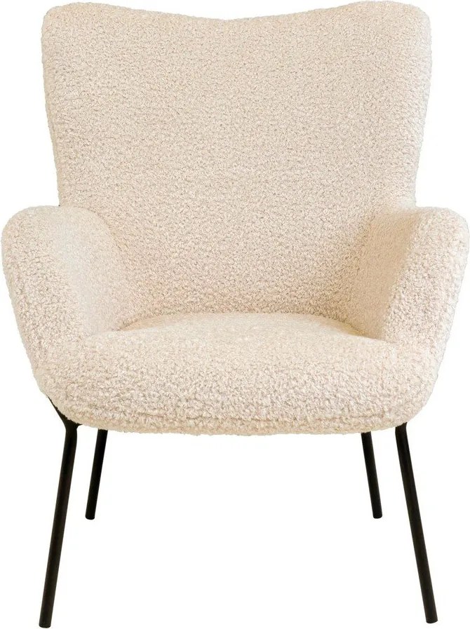 Kremowy fotel z imitacji futra Glasgow – Bonami Essentials