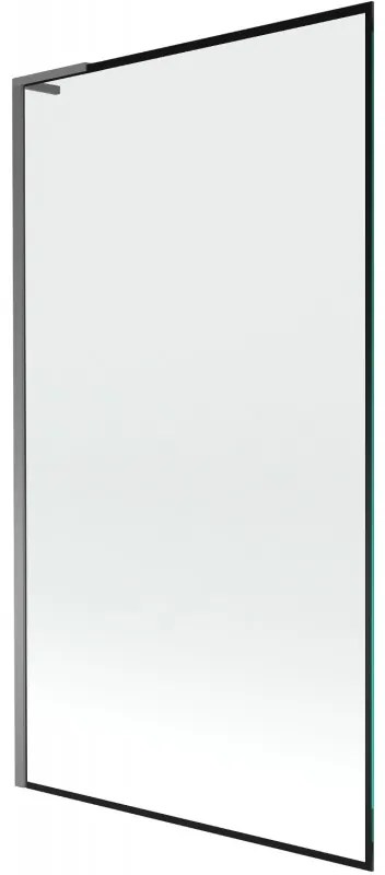 Mexen Next L parawan nawannowy 1-skrzydłowy 100 x 150 cm, czarna ramka, gun metal - 895-100-000-03-70-95