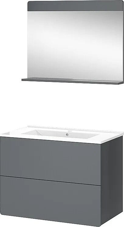 Zestaw mebli łazienkowych szary 80x46x59.3 izan