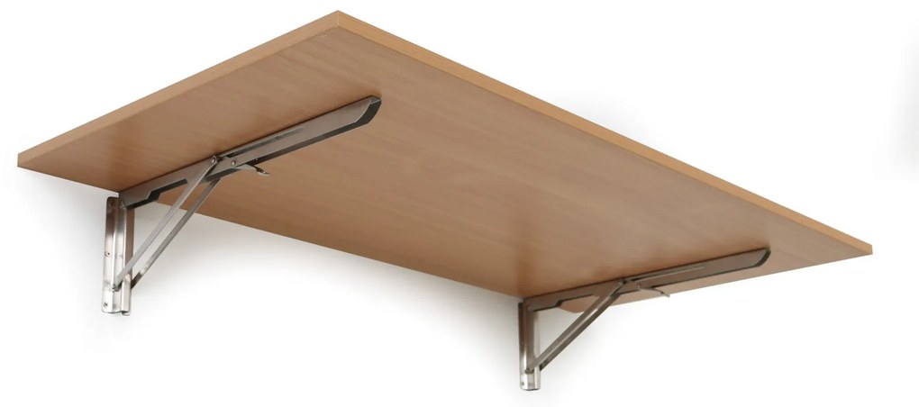 Stół składany na ścianie, 120x60 cm, nośność 30 kg, buk
