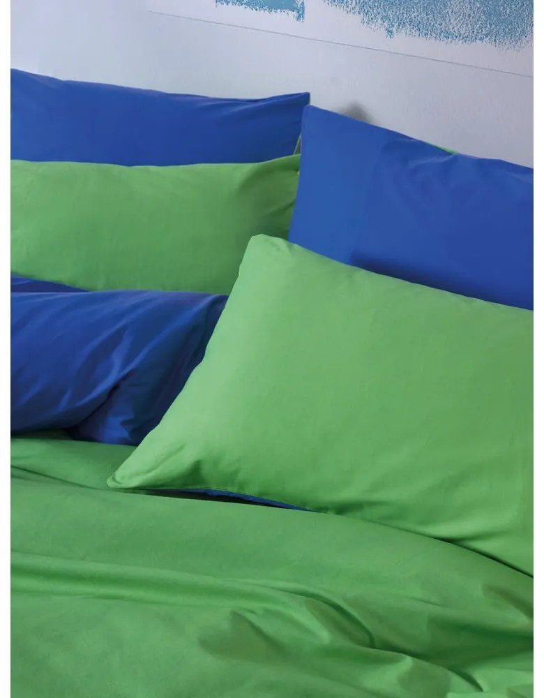 Zielona/niebieska pościel dwuosobowa z bawełny renforcé z prześcieradłem/4-częściowa 200x220 cm Sage – Mijolnir