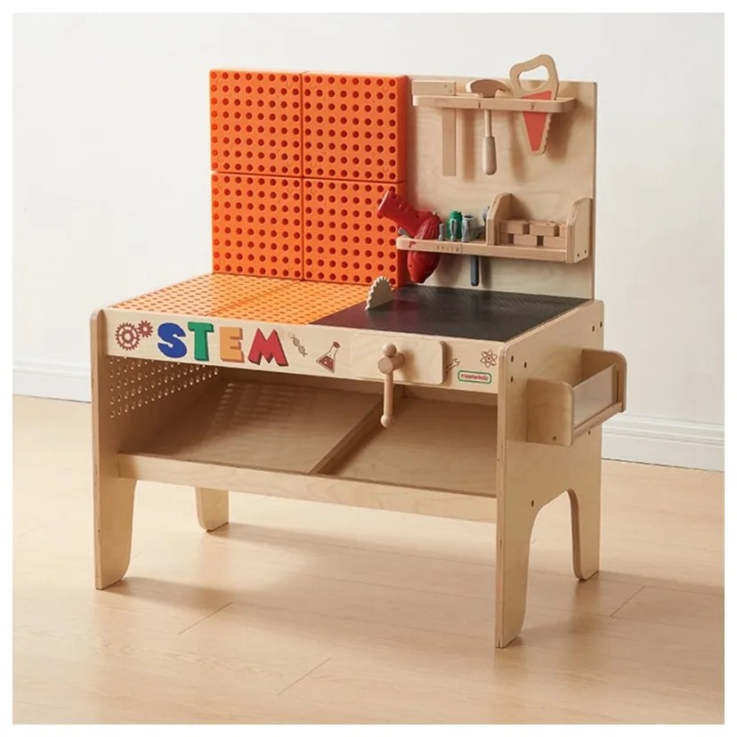 Masterkidz drewniany warsztat xxl montessori stem z narzędziami