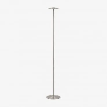 Bezprzewodowa Lampa Stojąca Led Do Użytku Zewnętrznego Z Żelaza Emilein Szczotkowana Szarość - Sklum