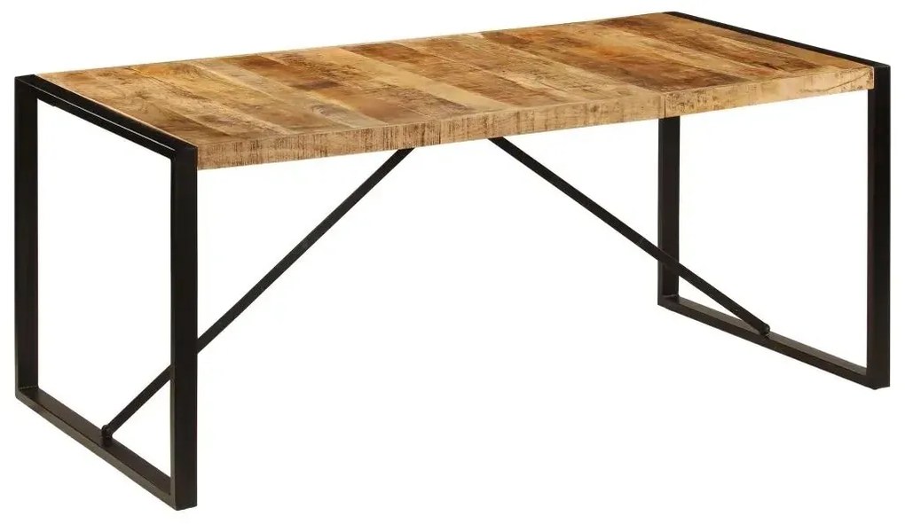 Industrialny stół z drewna mango 90x180 - Fulo 4X