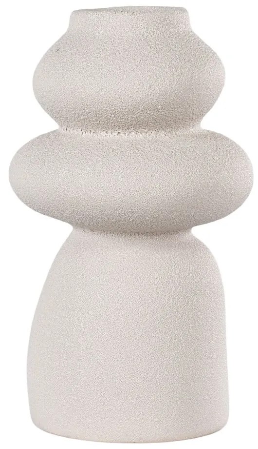 Kremowy kamionkowy wazon (wysokość 26,5 cm) – House Nordic