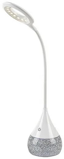 Rabalux 74248 funkcjonalna i dekoracyjna lampa stołowa LED z brokatem Vivter, 4 W, 2200 lm, IP20