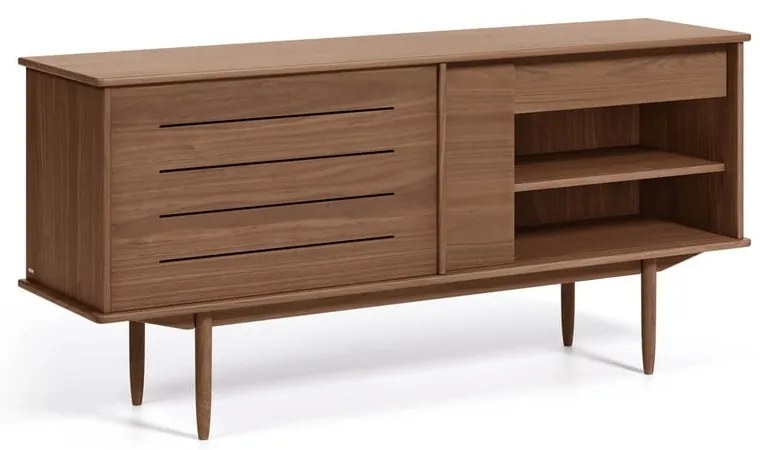 Komoda w dekorze drewna orzechowego Kave Home Carolin