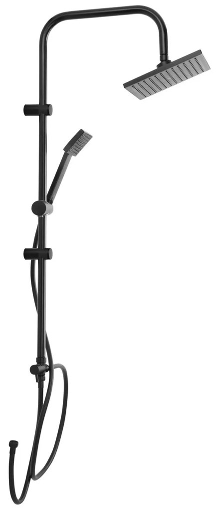 Kolumna prysznicowa z deszczownicą, stal nierdzewna, wys. 80 cm