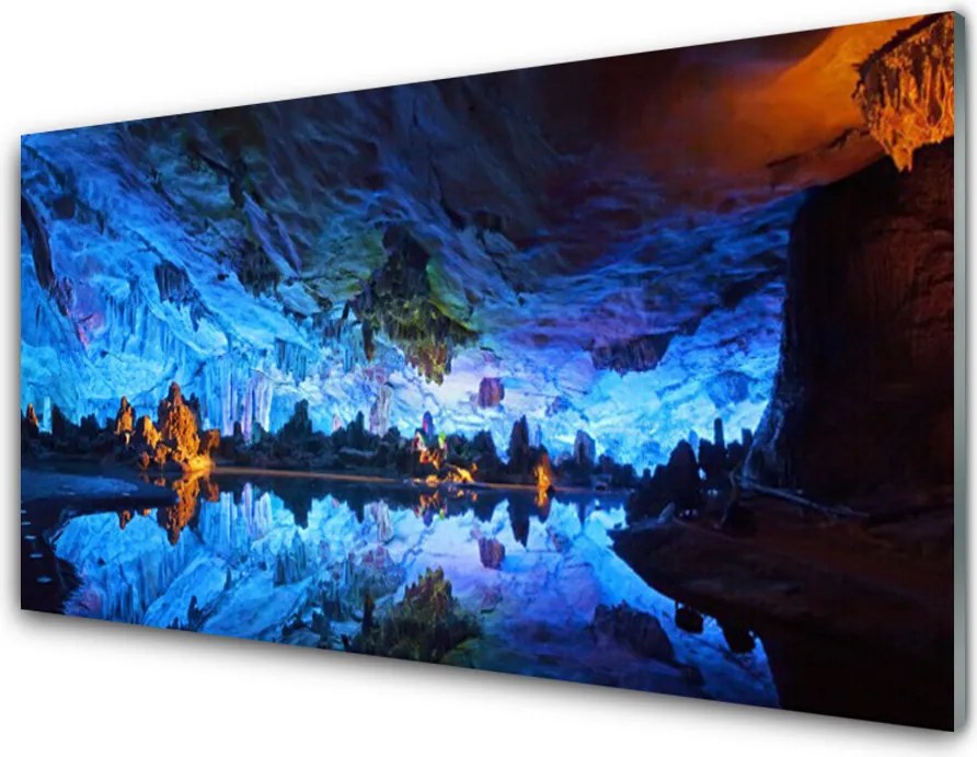 Panel Szklany Blask w Lodowej Grocie