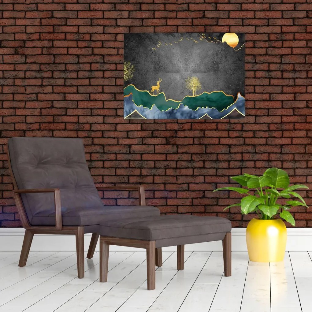 Obraz - Górska sceneria (70x50 cm)