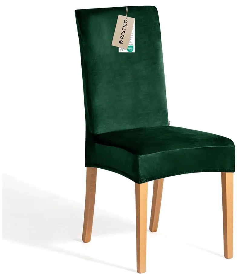 Zielony elastyczny pokrowiec na krzesło 48 cm Sento – Restilo