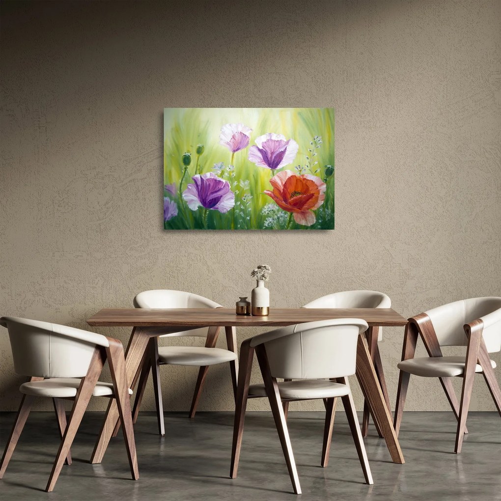 Obraz na szkle - Maki (70x50 cm)
