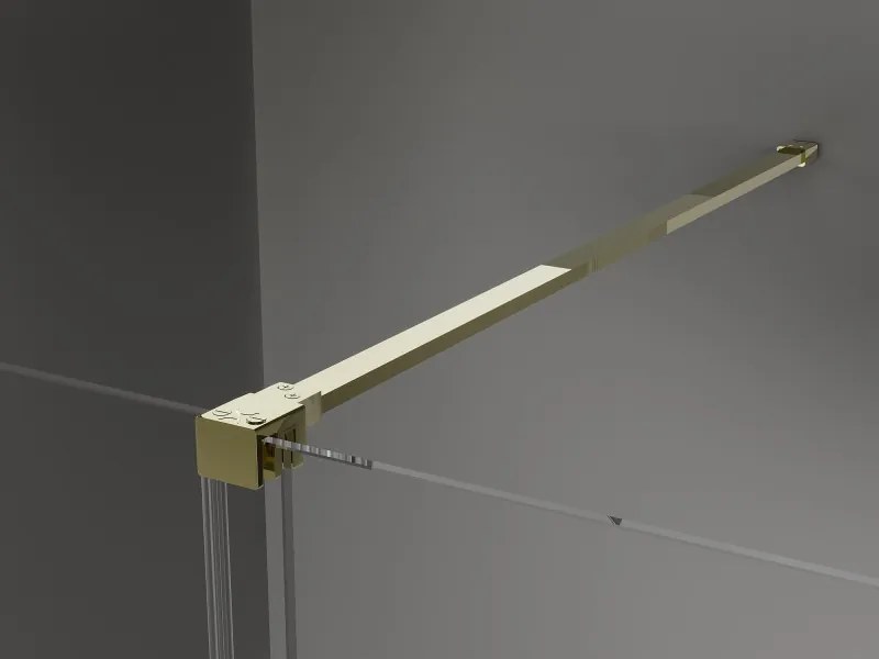 Mexen Velar drzwi prysznicowe rozsuwane 100 cm, transparent, złote - 871-100-000-01-50