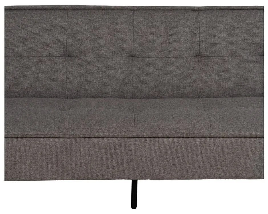 Szara rozkładana sofa z tkaniny szenilowej 181 cm – Ixia