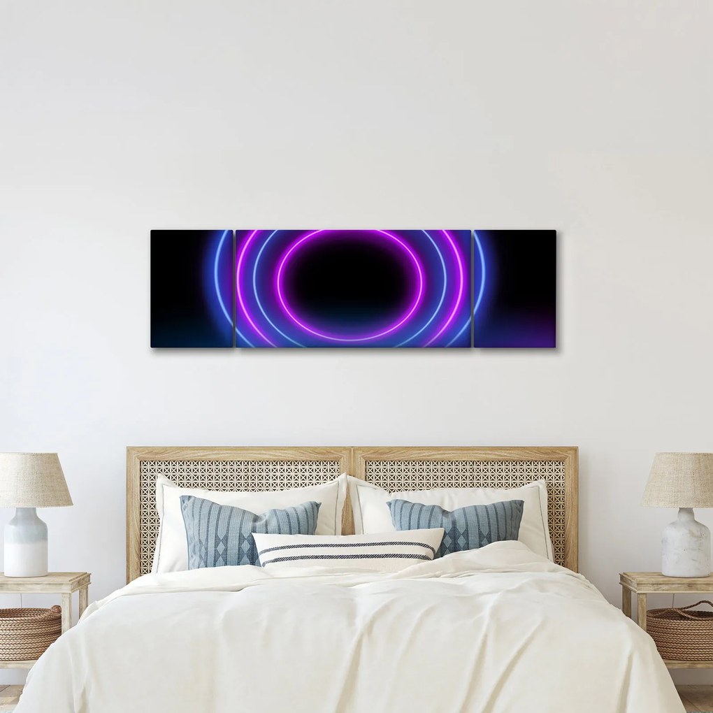 Obraz kolorowych kółek (170x50 cm)