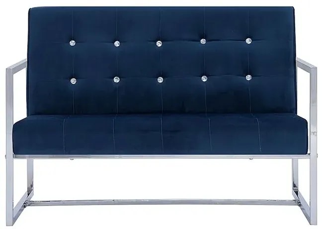Granatowa sofa 2-osobowa - Aparro