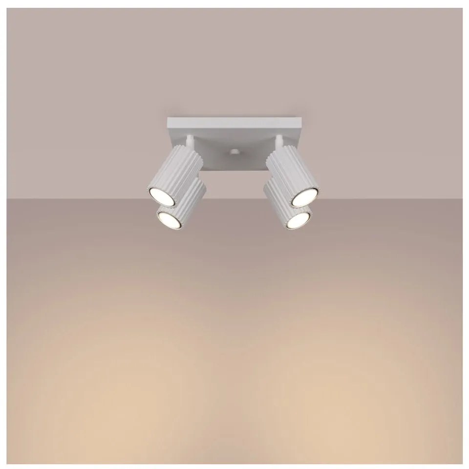 Biała lampa punktowa 25x25 cm Gleam – Sollux