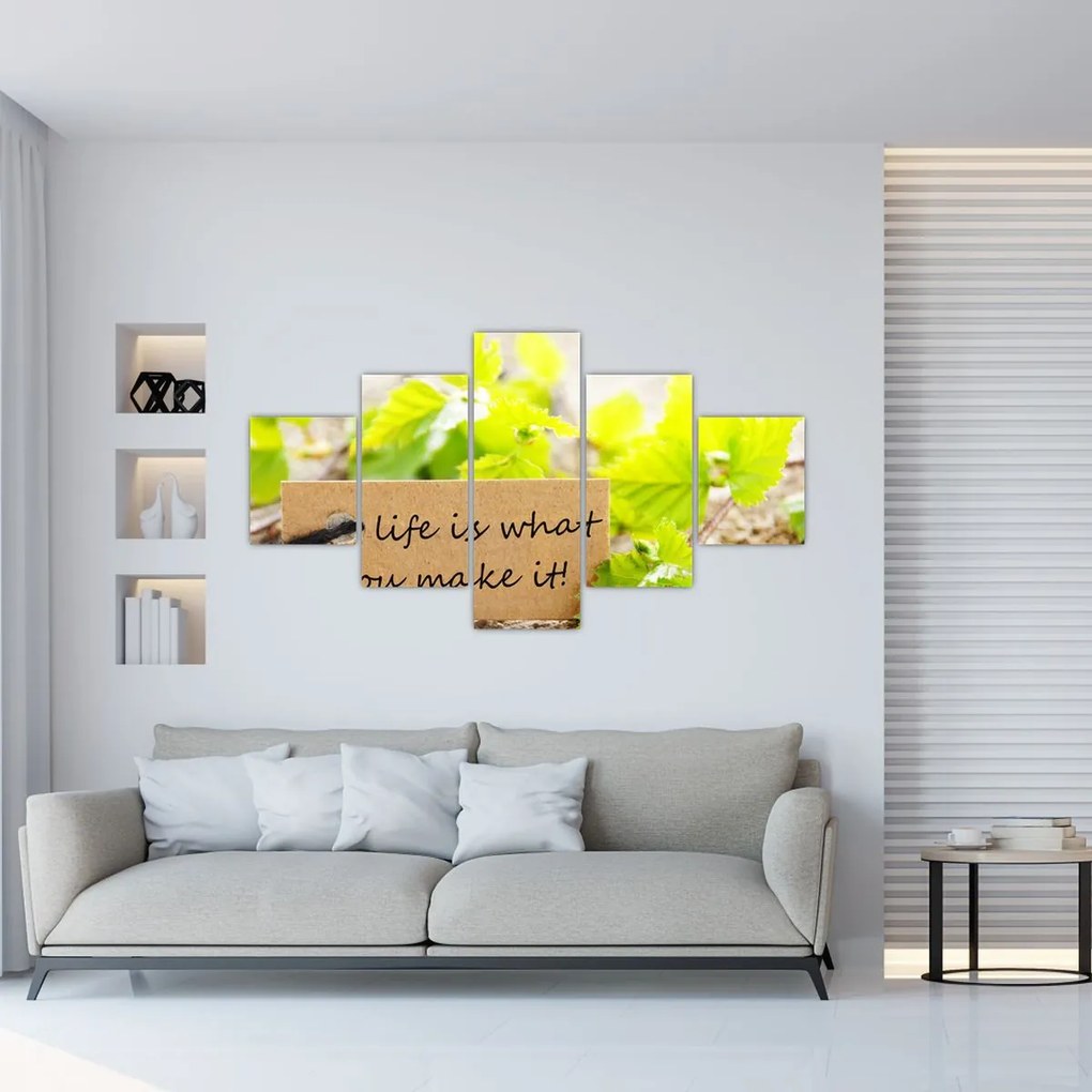 Obraz - Cytat (125x70 cm)