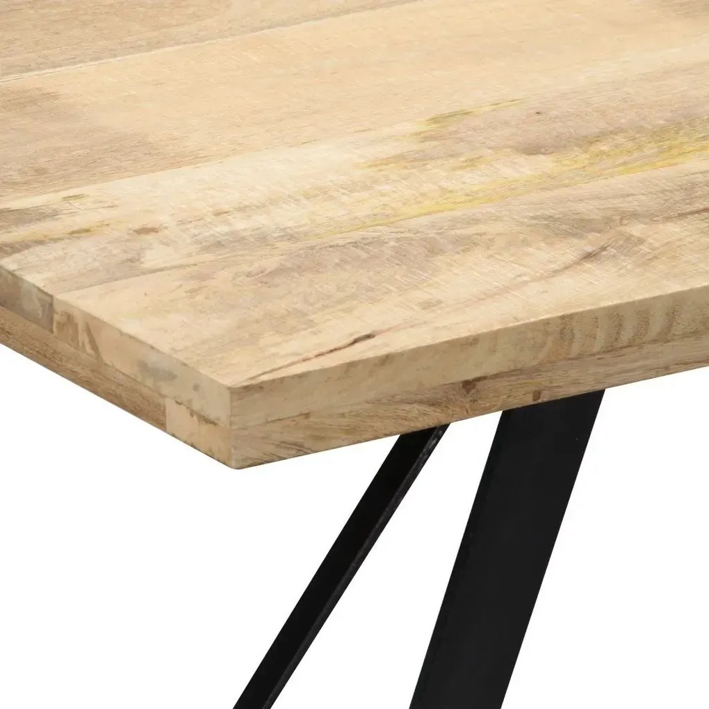 Stół w stylu loft z litego drewna brązowy G1-E21