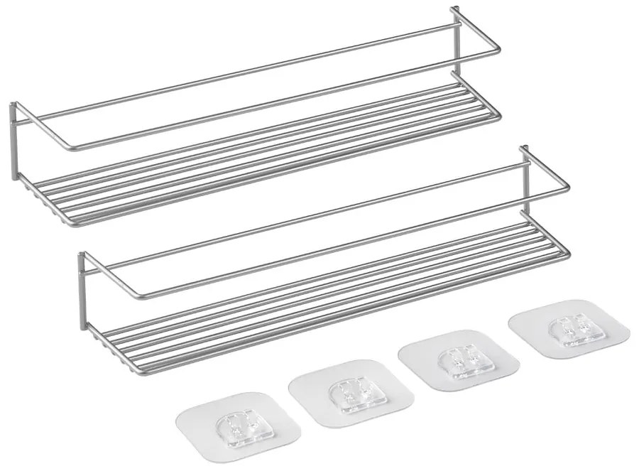 Zestaw 2 półek ściennych na przyprawy - Metaltex