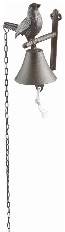 Żeliwny dzwonek ścienny w kształcie ptaszka Esschert Design Cutie Bird