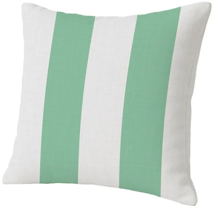 Zestaw 2 sztuk dekoracyjnych poszewek na poduszki STRIPES 45x45 cm, biało-zielona