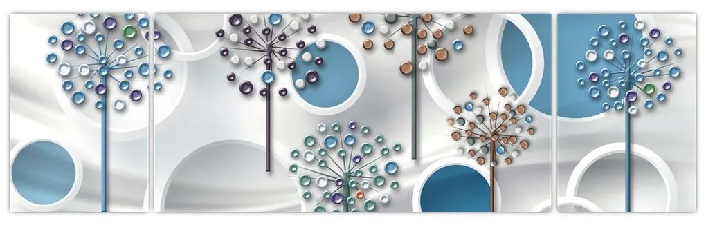 Obraz abstrakcji artystycznej (170x50 cm)