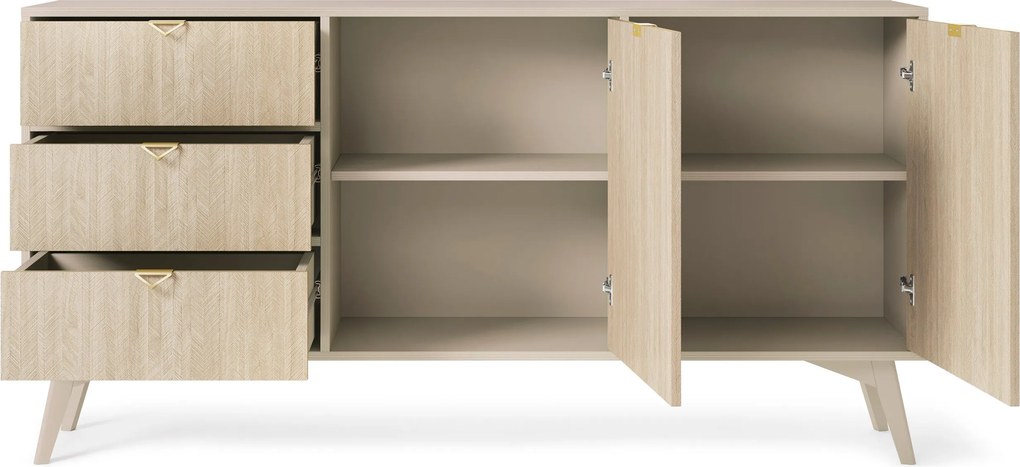 Komoda FORESTA 158 cm do Salonu Sypialni Odcienie beżu