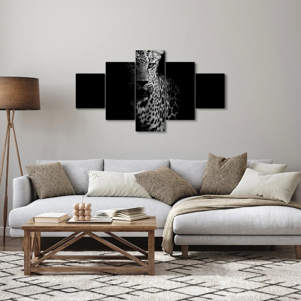 Obraz - Portret lamparta (125x70 cm)