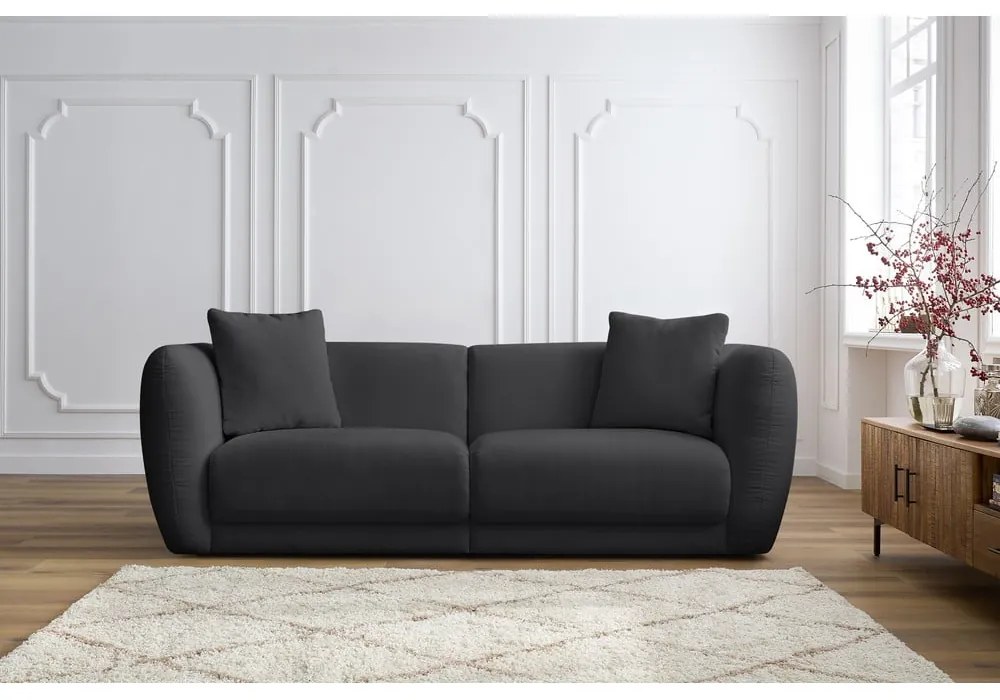 Ciemnoszara sofa 230 cm Bourbon – Bobochic Paris