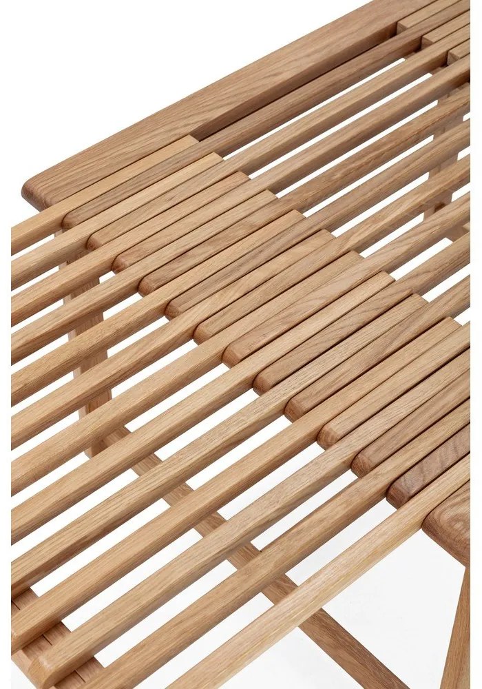 Stolik z litego drewna dębowego w naturalnym kolorze 60x70 cm Unai – MOME