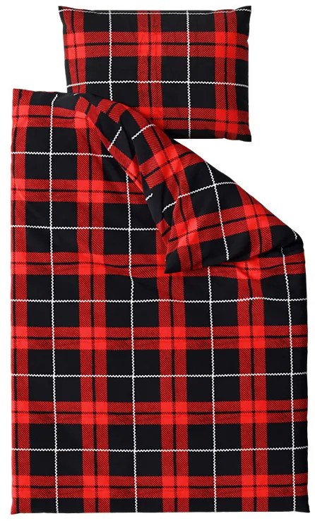 PrzytulneMieszkanie.pl PrzytulneMieszkanie.pl Pościel z mikropluszu ALBURY czerwona Rozmiar pościeli: 70 x 90 cm | 140 x 220 cm