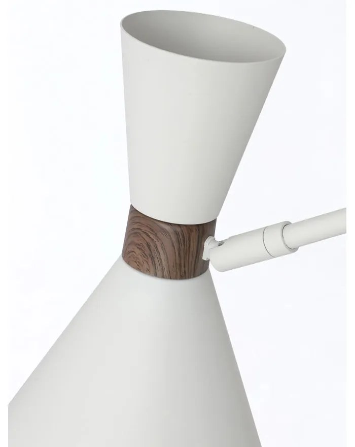 Biała lampa wisząca z metalowym kloszem ø 86,5 cm Hoodies – Light &amp; Living