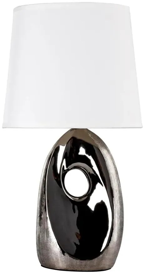 Chromowana lampa stołowa - K306 Luni