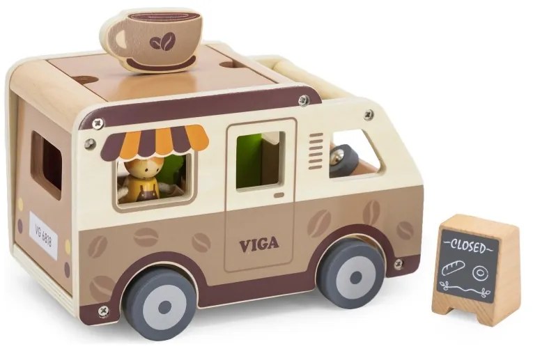 Viga food truck drewniane auto kawiarnia cukiernia