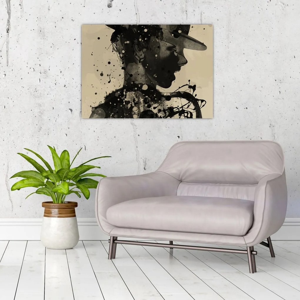 Obraz - Kobieta jazzowa (70x50 cm)