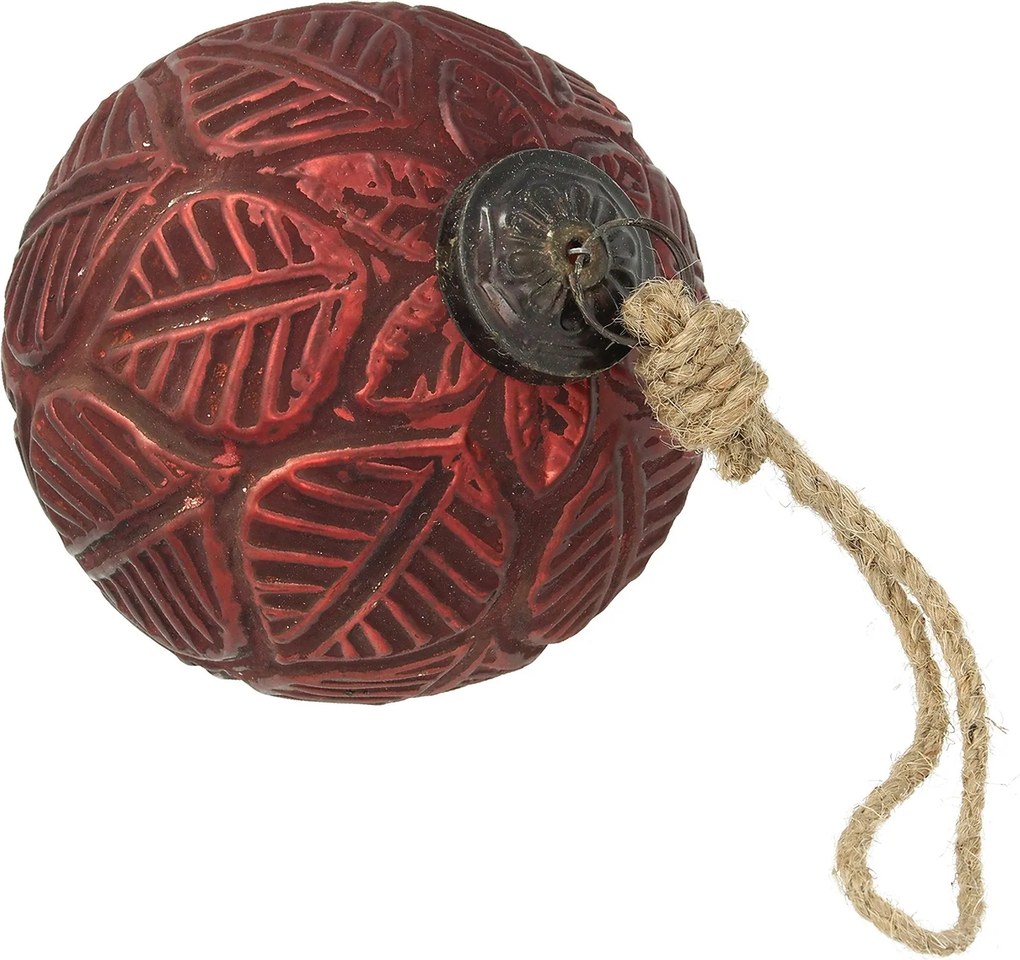 Bombka Vintage Crimson ⌀10 cm red