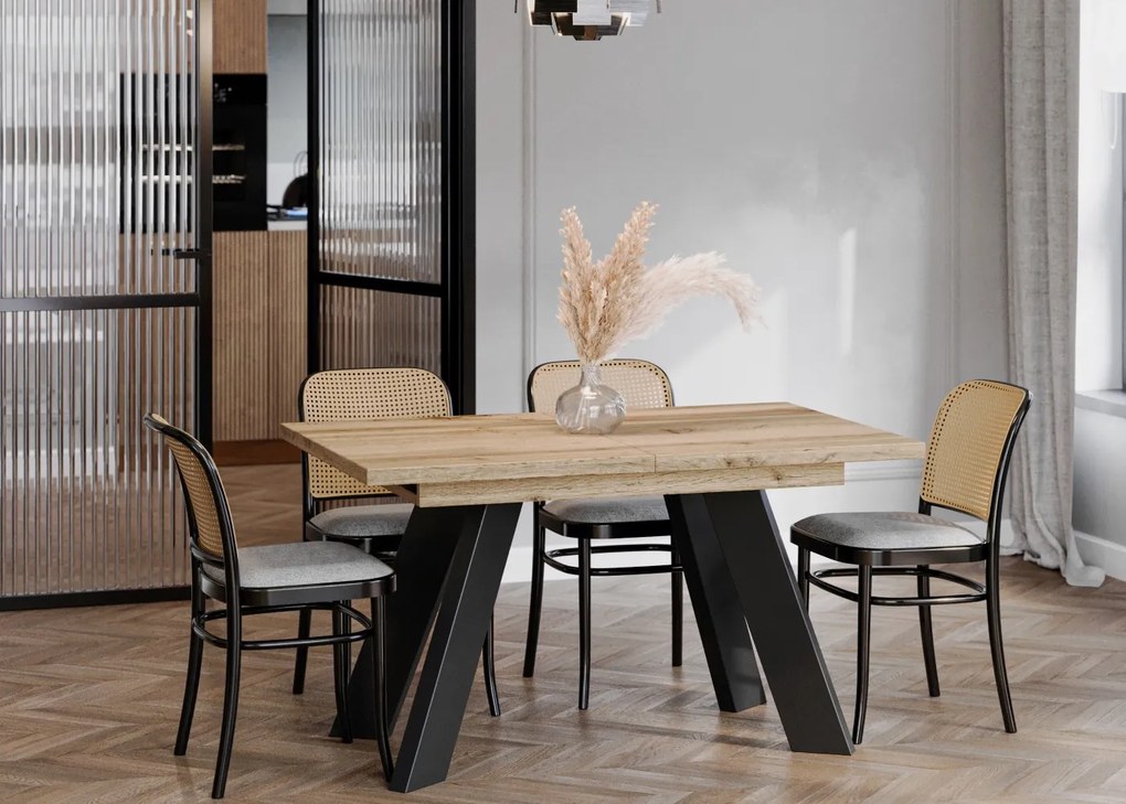 Stół w stylu industrialnym Como rozkładany od 130 do 210 cm